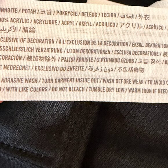 Abercrombie & Fitch High Rise Super Skinny Ankle Jeans Black 29 / 8R - Picture 9 of 9